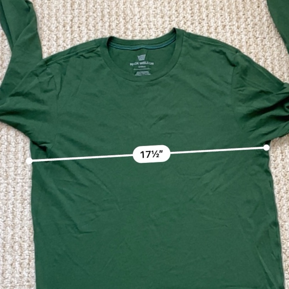 MACK WELDON | 100% Pima Cotton Long Sleeve T-Shirt Small - Picture 7 of 10